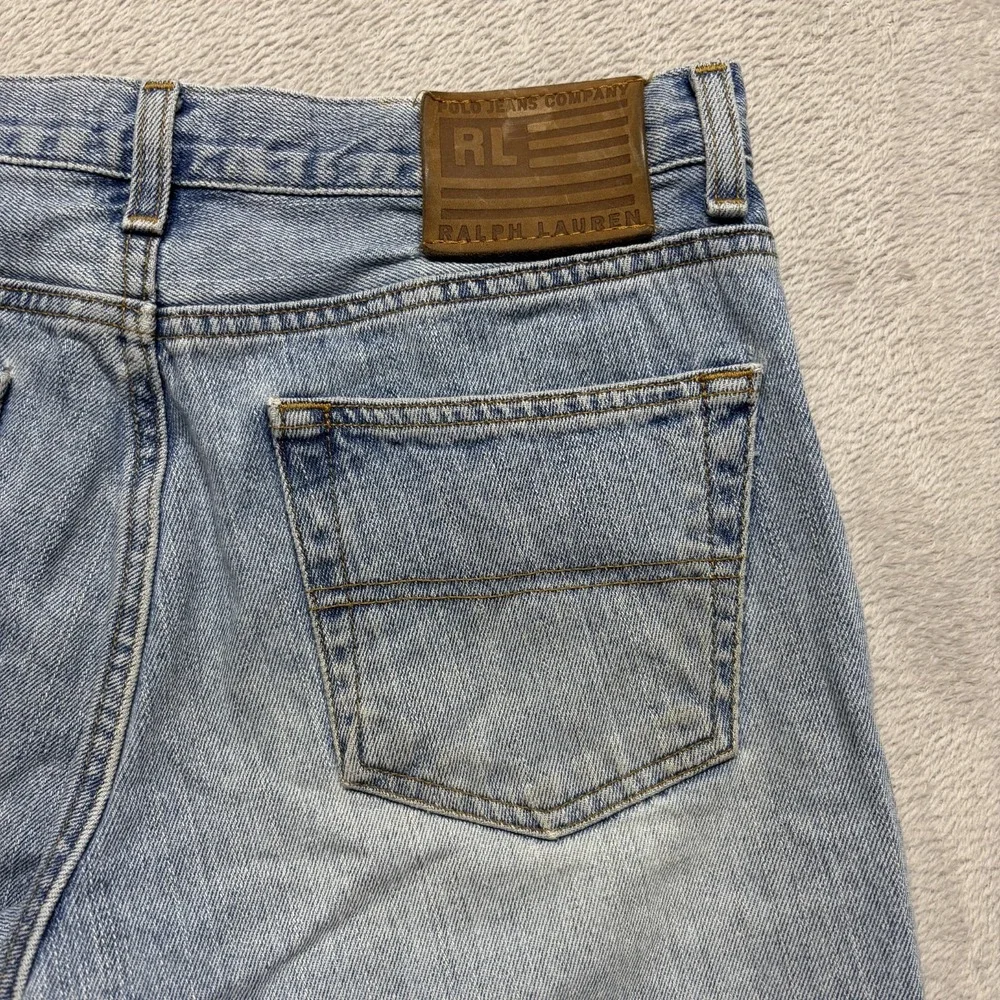 Vintage‎ Polo Jeans Co Ralph Lauren Womens 8x29 Weekender Light Wash Denim Jeans